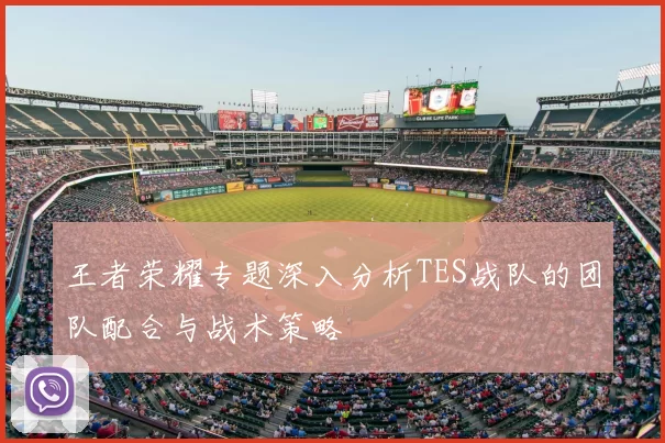 王者荣耀专题深入分析TES战队的团队配合与战术策略